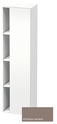 Шкаф-колонна DuraStyle 50х36х180 см, корпус-белый матовый, фронт-базальт матовый, правый, подвесной монтаж, Duravit DS1249R4318 Duravit