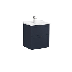 Модуль с раковиной Root Classic 60 см, матовый темно-синий, 2 ящика, подвесной монтаж, Vitra 68853 Vitra