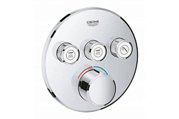 Внешний термостат Grohtherm SmartControl круглая панель, 3 функции, Grohe 29146000 Grohe