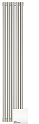 Отопительный дизайн-радиатор Эстет 22,5х120 см, 5 секций, матовый белый, однорядный глухой, Сунержа 30-0301-1205 Сунержа