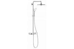 Душевая система без излива Euphoria SmartControl 3 режима, 26 см, round, термостат, верхний душ, с лейкой, Grohe 26509000 Grohe