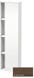 Шкаф-колонна DuraStyle 50х24х180 см, корпус-белый матовый, фронт-орех темный, правый, подвесной монтаж, Duravit DS1248R2118 Duravit