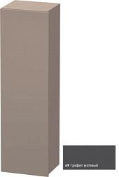 Шкаф-колонна DuraStyle 40х36х140 см, фронт - графит матовый, корпус -  базальт матовый, левый, подвесной монтаж, Duravit DS1219L4943 Duravit