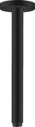 Потолочный кронштейн для верхнего душа матовый, 30см, чёрный цвет, Hansgrohe 27389670 Hansgrohe