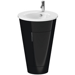 Модуль под раковину Starck 1 56х60х82,5 см, чёрный глянцевый, Duravit S1952004040 Duravit