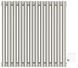Отопительный дизайн-радиатор Эстет 54х50 см, 12 секций, белый, двухрядный коаксиальный, Сунержа 12-0332-5012 Сунержа