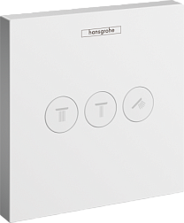 Лицевая часть встраиваемого смесителя Shower Select матовый, 3 функции, белый цвет, Hansgrohe 15764700 Hansgrohe