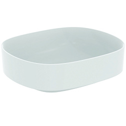 Накладная раковина Linda-X 45х38х13 см, без перелива, санфарфор, белый матовый, Ideal Standard T4400V1 Ideal Standard