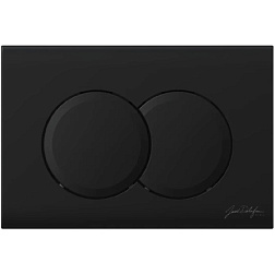 Клавиша смыва матовый, круглые кнопки, пластик, механическая, черная, Jacob Delafon E36496-BL Jacob Delafon