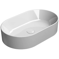 Накладная раковина Kube-x 60х37х13 см, санфарфор, GSI 9458PVC11 GSI