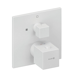 Лицевая часть встраиваемого смесителя Decus с термостатом, матовый, 1 функция, белый цвет, Kludi 548855375 Kludi