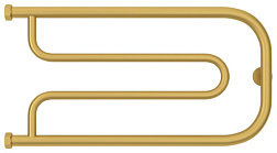 Водяной полотенцесушитель Гусли 65х32 см, матовое золото, Сунержа 032-4009-3265 Сунержа
