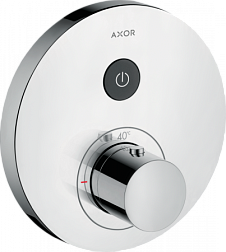Лицевая часть встраиваемого смесителя ShowerSelect термостат, круглая, 1 функция, Axor 36722000 Axor