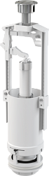 Смывной клапан с удлиненной стоп-кнопкой, Alcaplast A05-CHROM Alcaplast