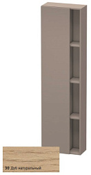 Шкаф-колонна DuraStyle 50х24х180 см, корпус-базальт матовый, фронт-дуб натуральный, левый, подвесной монтаж, Duravit DS1248L3043 Duravit