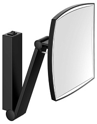 Настенное косметическое зеркало для ванной iLook_move матовый, square, 1 цвет, цвет черный, с подсветкой, Keuco 17613379004 Keuco