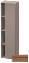 Шкаф-колонна DuraStyle 50х36х180 см, корпус-базальт матовый, фронт-орех натуральный, правый, подвесной монтаж, Duravit DS1249R7943 Duravit
