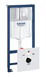 Система инсталляции для унитаза Rapid SL 50х13х113 см, кнопка skate cosmopolitan, с кнопкой, Grohe 38775001 Grohe