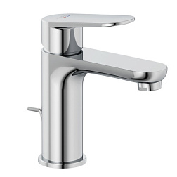 Смеситель для умывальника X1 высота до излива 9,5см, неповоротный излив, с донным клапаном, Kludi 322880575 Kludi