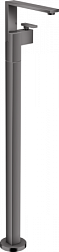 Напольный смеситель для раковины Edge 107,5 см, неповоротный излив, хром / чёрный, с донным клапаном, Axor 46040330 Axor