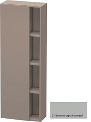 Шкаф-колонна DuraStyle 50х24х140 см, корпус-базальт матовый, фронт-бетонно-серый матовый, левый, подвесной монтаж, Duravit DS1238L0743 Duravit