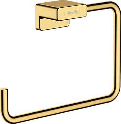 Кольцевой полотенцедержатель AddStoris 18,9х12 см, золото, Hansgrohe 41754990 Hansgrohe