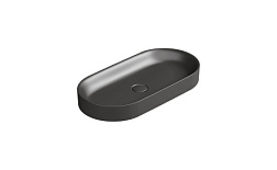 Накладная раковина Horizon 70х35х8,5 см, санфарфор, черный матовый, Catalano 170AHZNS Catalano