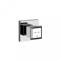 Лицевая часть встраиваемого вентиля Eleganza стальной, термостат, Gessi 46265-149 Gessi