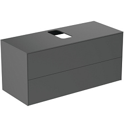 Модуль под раковину Conca 120х50,5х55 см, антрацит матовый, система push-to-open, Ideal Standard T3943Y2 Ideal Standard