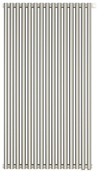 Отопительный дизайн-радиатор Эстет 67,5х120 см, 15 секций, белый, двухрядный глухой, Сунержа 12-0312-1215 Сунержа