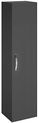 Шкаф-колонна Ola 35х30х140 см, серый антрацит, 1 фиксированная полочка по центру и 4 съемные стеклянные, реверсивная установка двери, подвесной монтаж, Jacob Delafon EB396-N14 Jacob Delafon