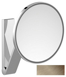 Настенное косметическое зеркало для ванной iLook_move управления через выключатель в помещении, 1 цвет, бронза, с подсветкой, Keuco 17612039003 Keuco