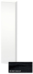 Шкаф-колонна DuraStyle 40х24х180 см, корпус-белый матовый, фронт-дуб чёрный, левый, подвесной монтаж, Duravit DS1228L1618 Duravit