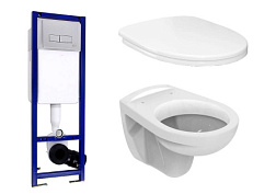 Комплект унитаза с инсталляцией Ecco с микролифтом, Ideal Standard W770101 Ideal Standard