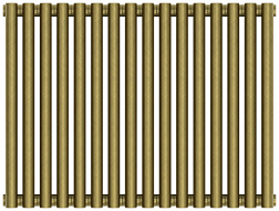 Отопительный дизайн-радиатор Эстет 72х50 см, 16 секций, двухрядный коаксиальный, состаренная бронза, Сунержа 05-0332-5016 Сунержа