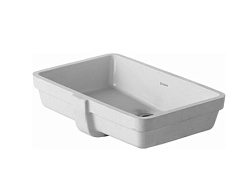 Встраиваемая снизу раковина Vero 52,5х35,5 см, санфарфор, Duravit 03304800001 Duravit
