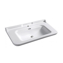 Подвесная раковина Waldorf 120х55х19 см, заглушка хром, санфарфор, с отв. под смеситель, Kerasan 4144K1bi/cr*1 Kerasan