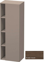 Шкаф-колонна DuraStyle 50х36х140 см, корпус-базальт матовый, фронт-орех темный, правый, подвесной монтаж, Duravit DS1239R2143 Duravit