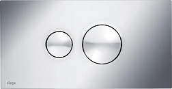 Клавиша смыва Visign for Style VfS10, хром, пластик, механическая, Viega 596323 Viega