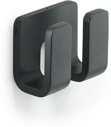 Крючок Outline матовый, двойной, цвет черный, Gedy 3228(14) Gedy