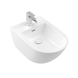 Биде Antao 37,5х56 см, CeramicPlus, подвесное, без крышки, Villeroy&Boch 541100R1 Villeroy&Boch