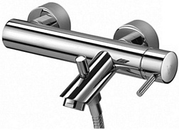 Настенный смеситель Light неповоротный излив, с выходом на душ (без лейки), Paffoni LIG022CR Paffoni