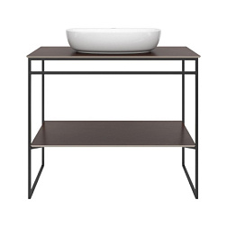 Консоль для раковины Plaza 100х48х82,1 см, Next, черная матовая, Kerama Marazzi PL.N.100.01\BLK.M Kerama Marazzi
