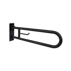 Поручень для унитаза Nofer откидной, черный, Nofer 15051.80.N Nofer