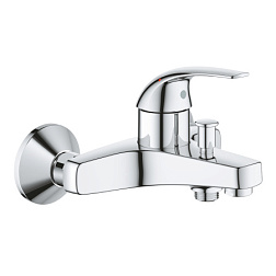 Настенный смеситель BauCurve неповоротный излив, с выходом на душ (без лейки), Grohe 23599000 Grohe