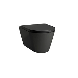 Сиденье для унитаза Kartell by laufen черный глянцевый, дюропласт, быстросъемное, Laufen 8.9133.0.020.000.1 Laufen