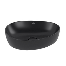 Накладная раковина Antao 51х40х14,5 см, TitanCeram, черный матовый, Villeroy&Boch 4A7351R7 Villeroy&Boch
