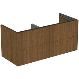 Модуль под раковину Conca 120х50,5х55 см, 4 ящика, темный орех, система push-to-open, Ideal Standard T5517Y5 Ideal Standard