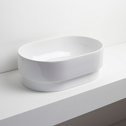 Накладная раковина PO-MO 56х37х19 см, санфарфор, Simas PO02bi Simas