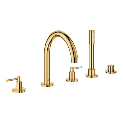 Смеситель на борт ванны Atrio на 5 отв., золото, Grohe 19922GL3 Grohe